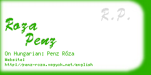 roza penz business card